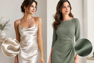 Satin oder Crêpe Kleid - welcher Stoff für dich?